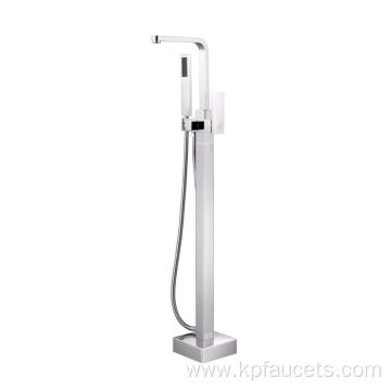 Best Selling High Quality Brass Floor Mounted Freestanding Bathtub Faucet With Hand Shower